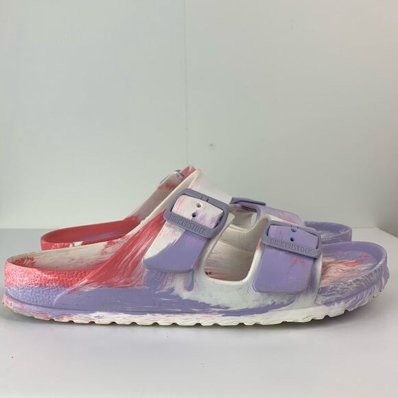 Birkenstock Women's Purple Arizona Eva Multicolor Fog Sandals Size 40 US 9/9.5 - Picture 8 of 13